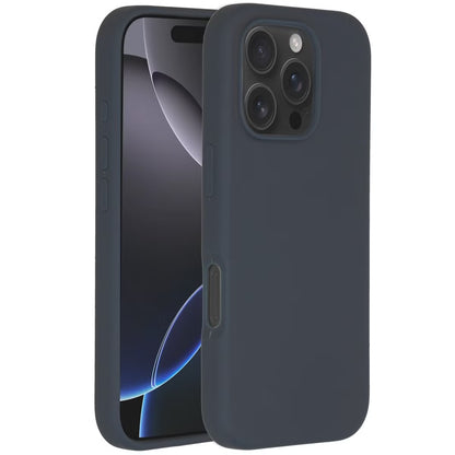 Accezz Liquid Silicone Backcover met MagSafe voor de Apple iPhone 16 Pro - Donkerblauw