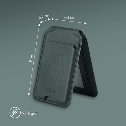 Accezz Leren Wallet met standaard voor MagSafe - Cedar Green