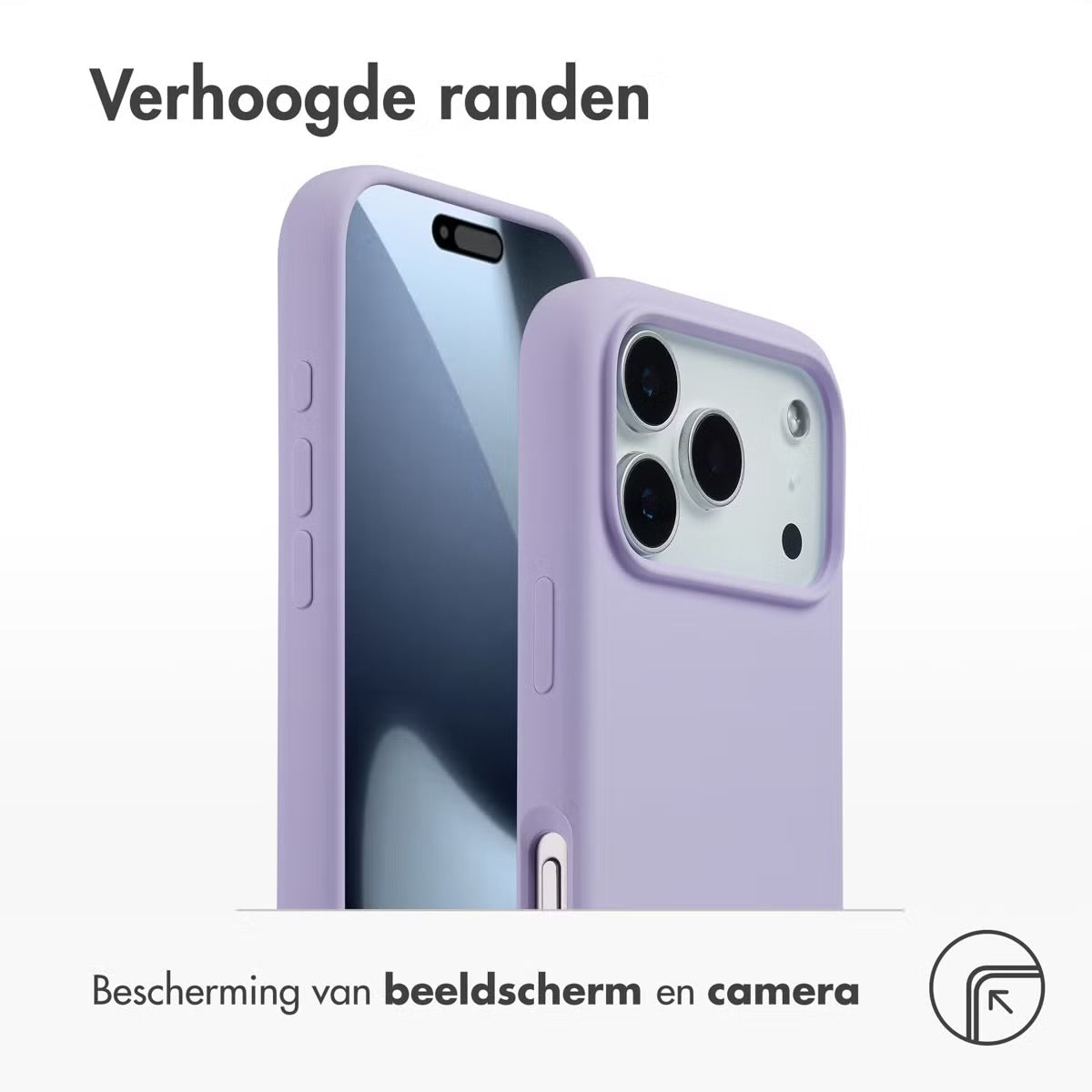 Accezz Liquid Silicone Backcover met MagSafe voor de Apple iPhone 17 Pro - Paars
