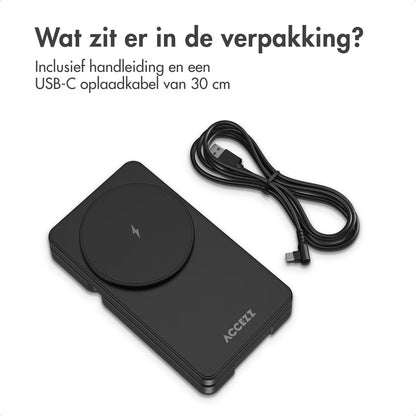 3-in-1 Opvouwbare Draadloze MagSafe Oplader - 20W - Zwart