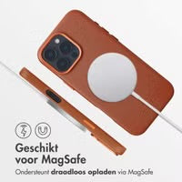 Accezz MagSafe Leather Backcover voor de Apple iPhone 16 Pro Max - Sienna Brown