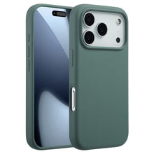 Accezz Liquid Silicone Backcover met MagSafe voor de Apple iPhone 17 Pro - Donkergroen