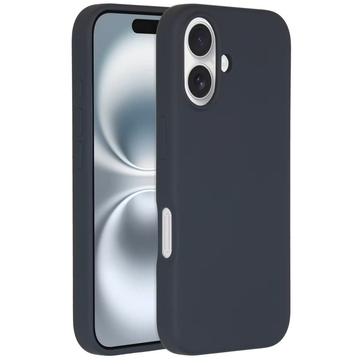 Accezz Liquid Silicone Backcover met MagSafe voor de Apple iPhone 16 - Donkerblauw