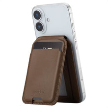 Accezz Leren Wallet met standaard voor MagSafe - Coffee Brown