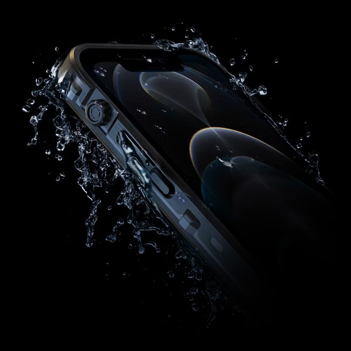 Redpepper Dot Plus Waterproof Backcover voor de Apple iPhone 12 - Zwart