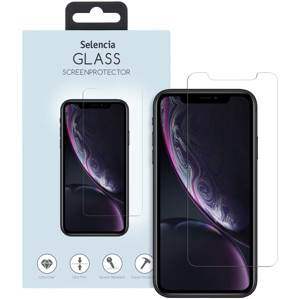 Selencia Gehard Glas Screenprotector for Apple iPhone 12 (Pro) / 11 / Xr