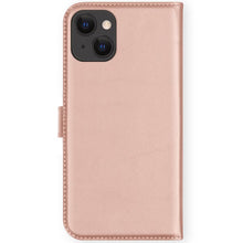 Selencia Echt Leren Bookcase voor de iPhone 13 - Roze