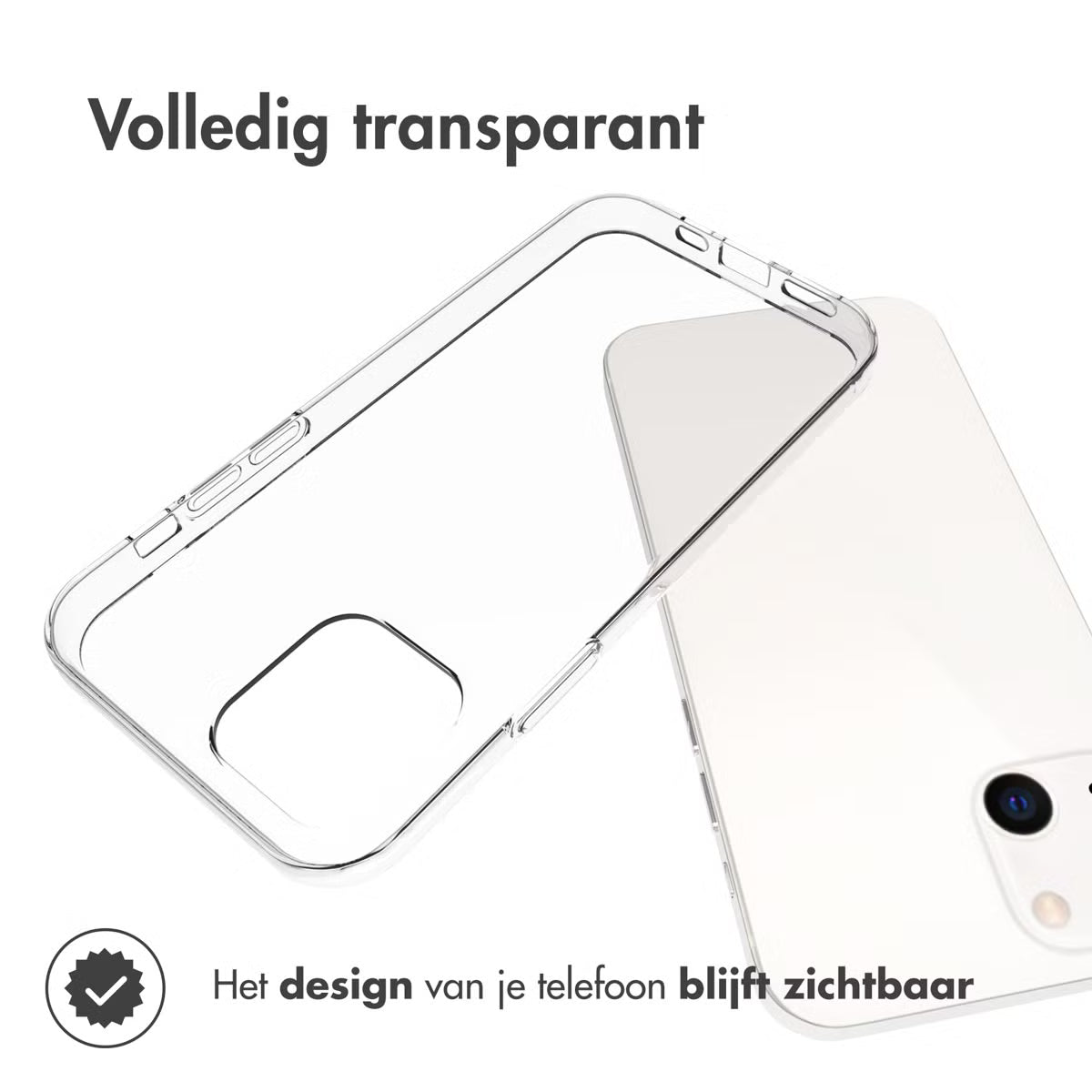 Accezz Clear Backcover voor de iPhone 13 - Transparant