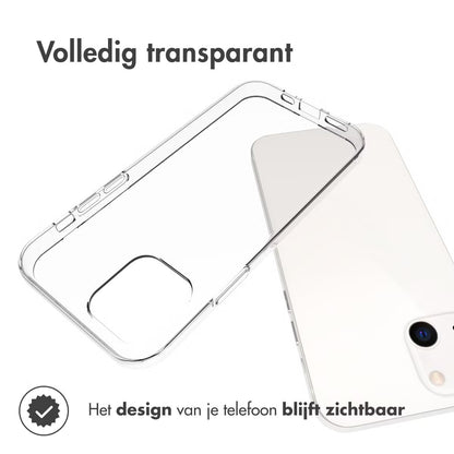 Accezz Clear Backcover voor de iPhone 13 - Transparant