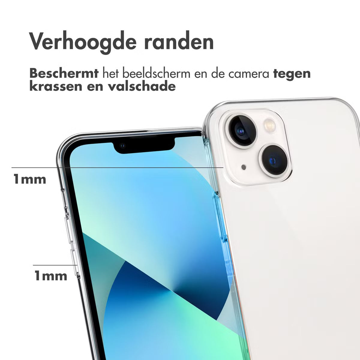 Accezz Clear Backcover voor de iPhone 13 - Transparant