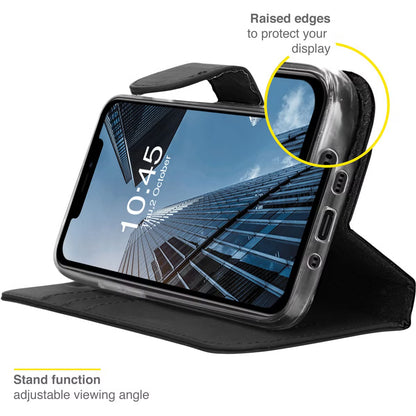 Accezz Wallet Softcase Bookcase voor de iPhone 13 - Zwart