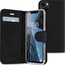 Accezz Wallet Softcase Bookcase voor de iPhone 13 - Zwart