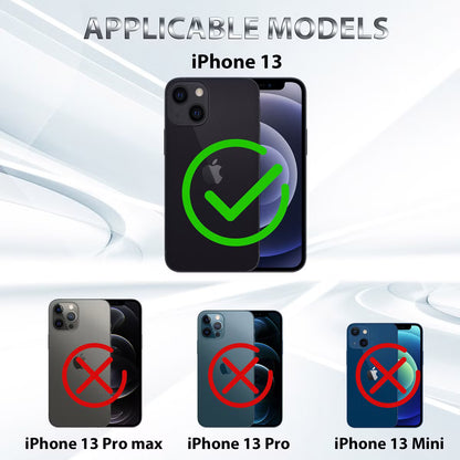 Redpepper Dot Plus Waterproof Backcover voor de Apple iPhone 13 - Zwart