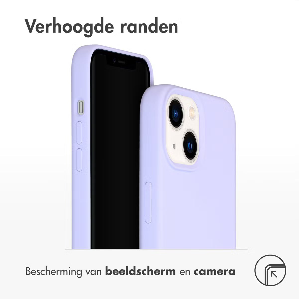 Accezz Liquid Silicone Backcover voor de Apple iPhone 14 / 13 - Paars