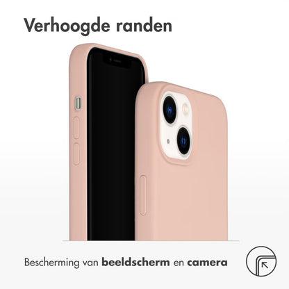 Accezz Liquid Silicone Backcover voor de Apple iPhone 14 / 13 - Roze