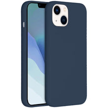Accezz Liquid Silicone Backcover voor de Apple iPhone 14 / 13 - Donkerblauw