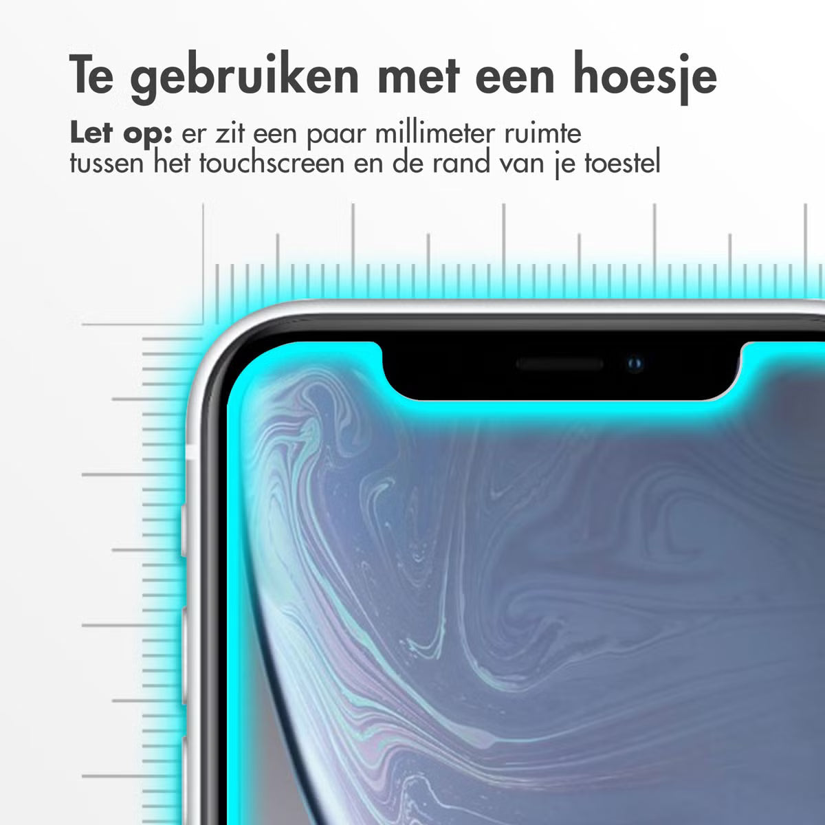 Accezz Gehard Glas Screenprotector voor de Apple iPhone 12 (Pro) / 11 / Xr