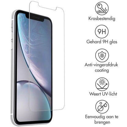 Accezz Gehard Glas Screenprotector voor de Apple iPhone 12 (Pro) / 11 / Xr