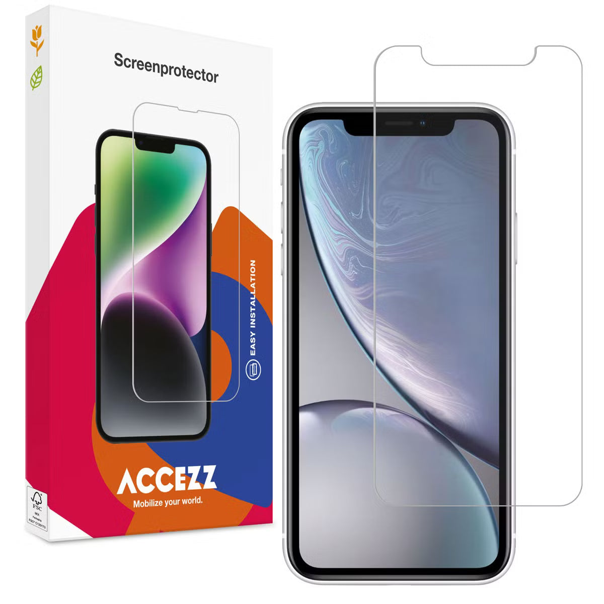 Accezz Gehard Glas Screenprotector voor de Apple iPhone 12 (Pro) / 11 / Xr