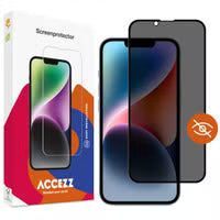 Accezz Gehard Glas Privacy Screenprotector voor de iPhone 13 / 13 Pro / 14 / 16e