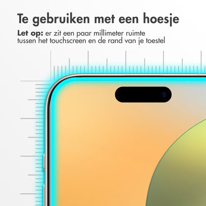 Accezz Gehard Glas Screenprotector voor de Apple iPhone 17 / 17 Pro / 16 Pro