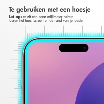 Accezz Gehard Glas Screenprotector voor de Apple iPhone 16 Pro Max / 17 Pro Max