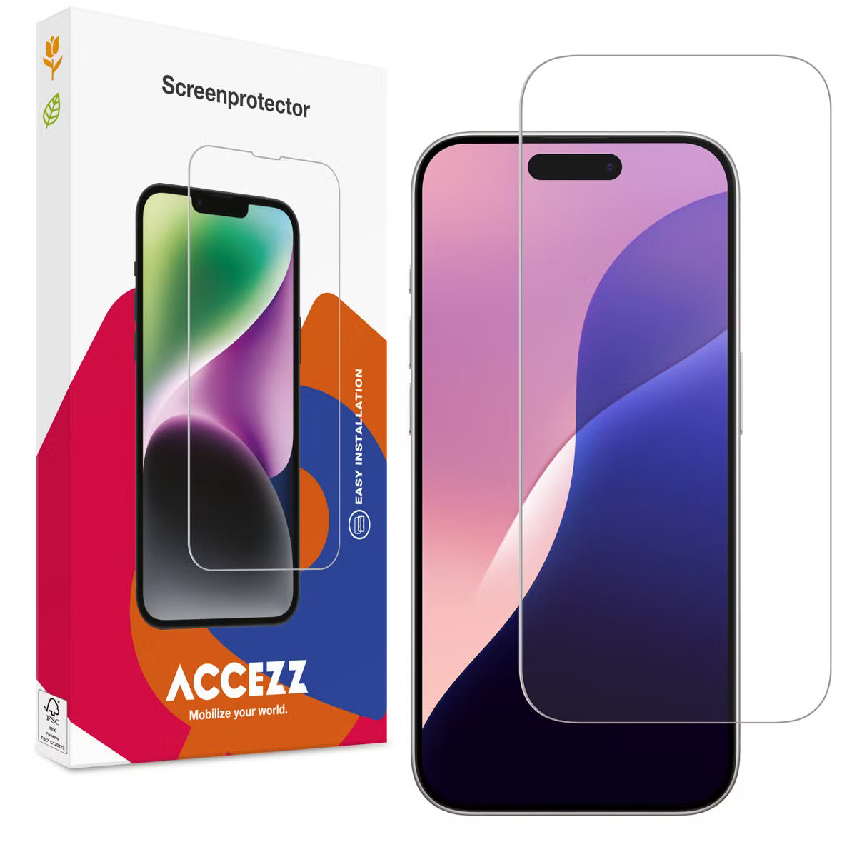 Accezz Gehard Glas Screenprotector voor de Apple iPhone 16 Pro Max / 17 Pro Max