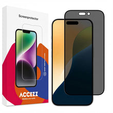Accezz Gehard Glas Privacy Screenprotector voor de Apple iPhone 17 / 17 Pro / 16 Pro