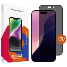Accezz Gehard Glas Privacy Screenprotector voor de Apple iPhone 16 Pro Max / 17 Pro Max