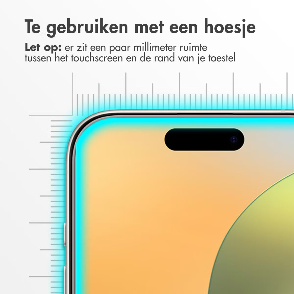 Accezz Gehard Glas Screenprotector 2-pack voor de Apple iPhone 16 / 16 Pro / 17 / 17 Pro