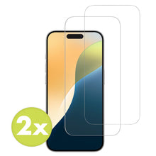 Accezz Gehard Glas Screenprotector 2-pack voor de Apple iPhone 16 / 16 Pro / 17 / 17 Pro