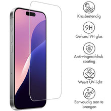 Accezz Gehard Glas Screenprotector 2-pack voor de Apple iPhone 16 Pro Max / 17 Pro Max