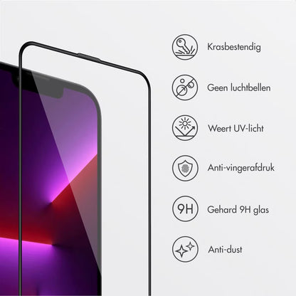 Accezz Gehard Glas Screenprotector + Applicator voor de Apple iPhone 13 / 13 Pro / 14 / 16e