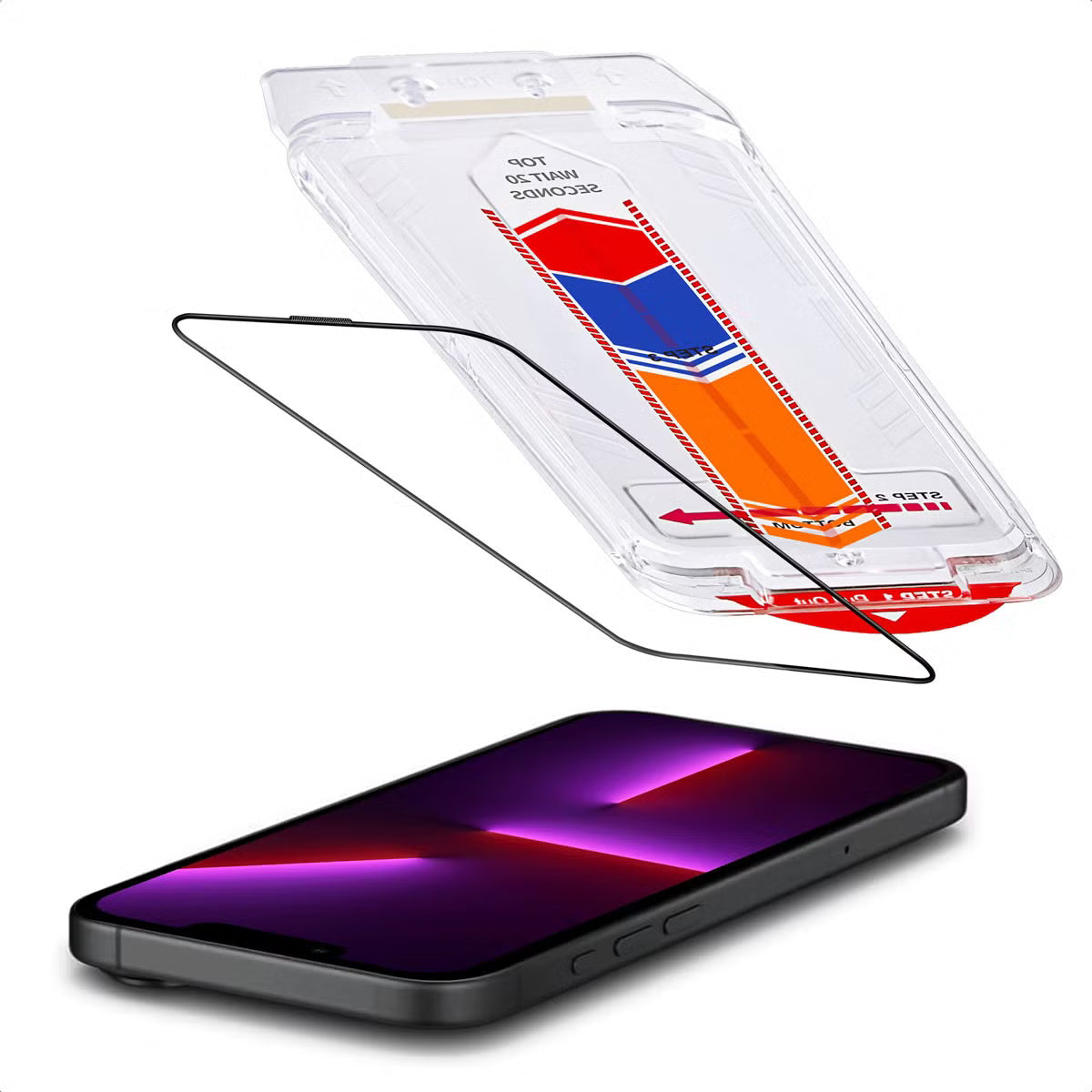 Accezz Gehard Glas Screenprotector + Applicator voor de Apple iPhone 13 / 13 Pro / 14 / 16e