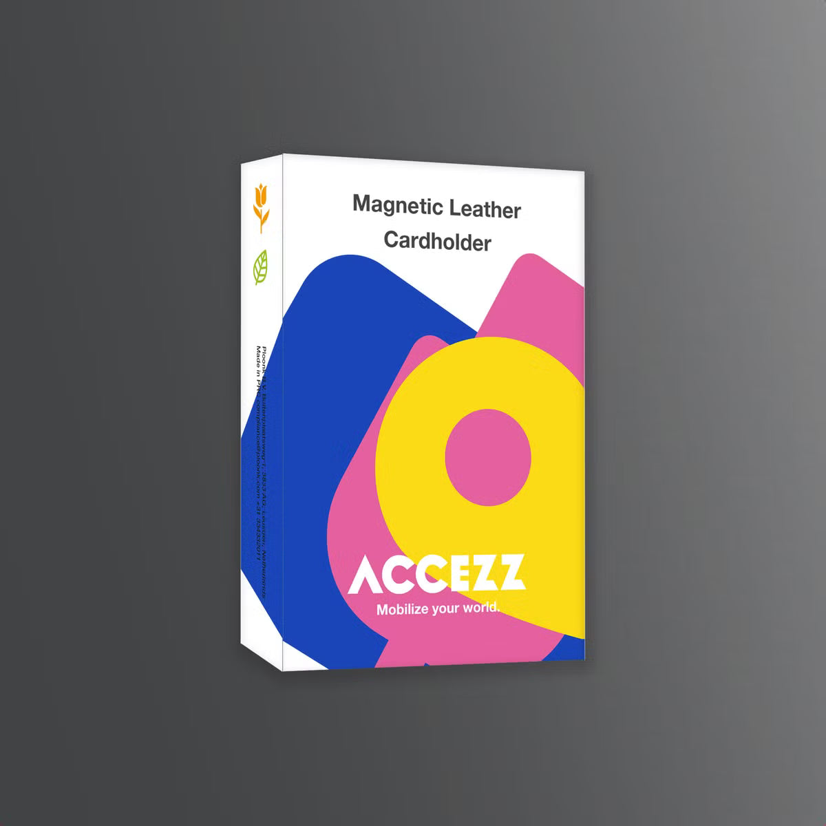 Accezz Magnetische Leren Wallet met standaard - Geschikt voor Apple Find My - Onyx Black