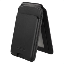 Accezz Magnetische Leren Wallet met standaard - Geschikt voor Apple Find My - Onyx Black