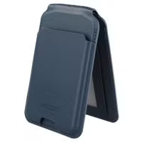 Accezz Magnetische Leren Wallet met standaard - Geschikt voor Apple Find My - Nightfall Blue