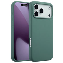 Accezz Liquid Silicone Backcover met MagSafe voor de Apple iPhone 17 Pro Max - Donkergroen
