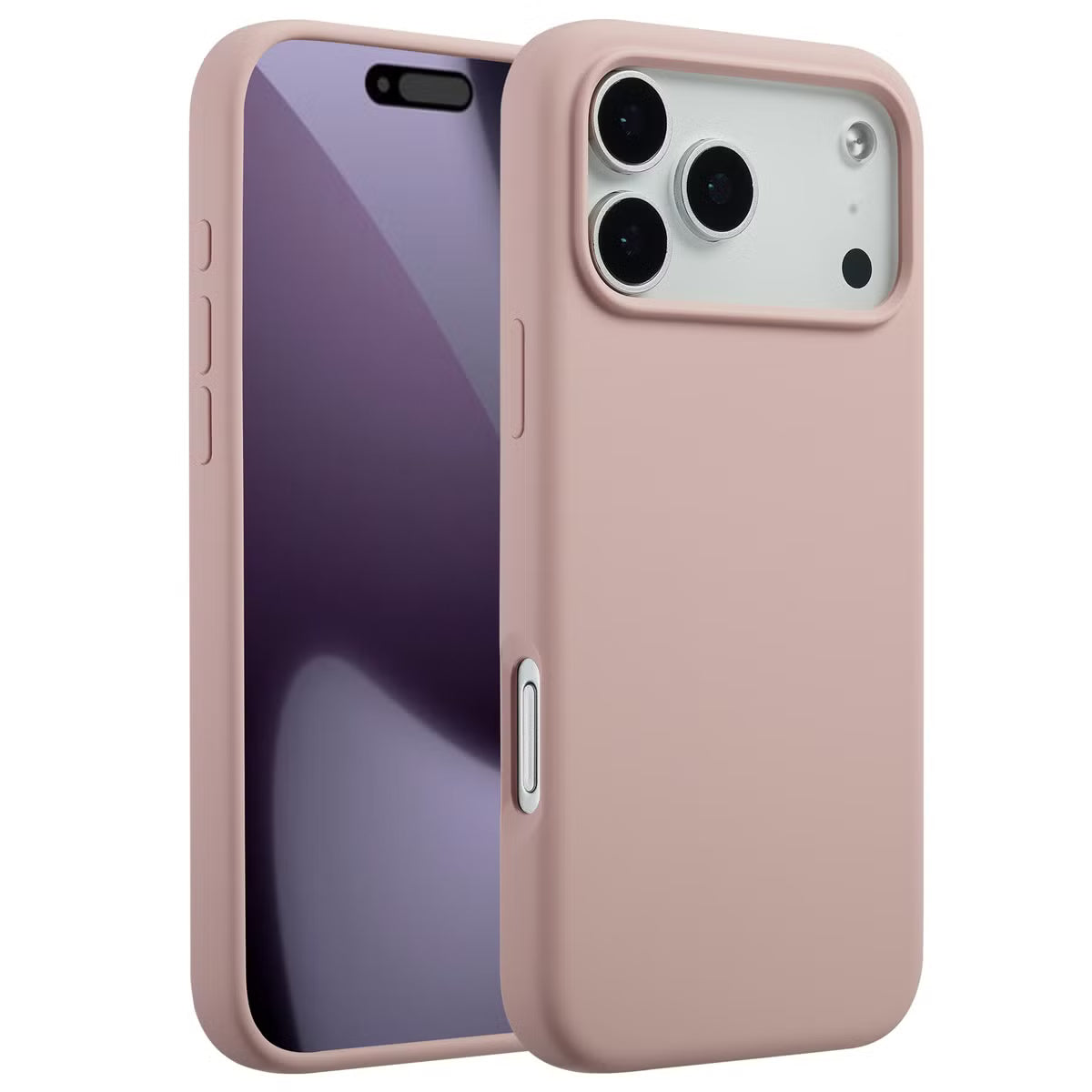 Accezz Liquid Silicone Backcover met MagSafe voor de Apple iPhone 17 Pro Max - Roze