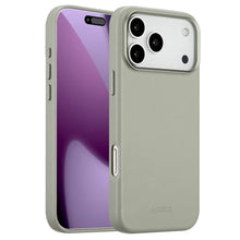 Accezz MagSafe Leather Backcover voor de Apple iPhone 17 Pro Max - Lichtgrijs