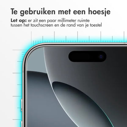 Accezz Gehard Glas Screenprotector voor de Apple iPhone Air