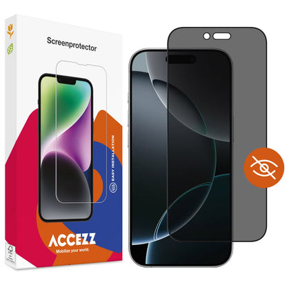 Accezz Gehard Glas Privacy Screenprotector voor de Apple iPhone Air