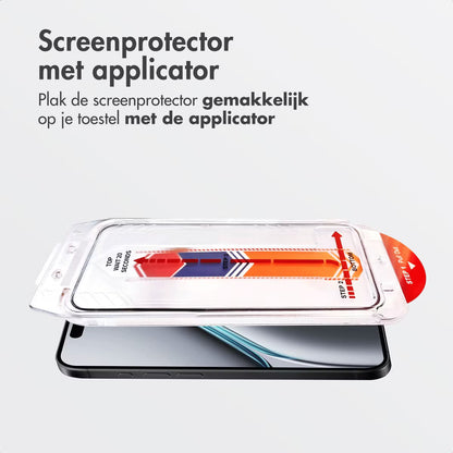 Accezz Gehard Glas Screenprotector + Applicator Apple iPhone 17