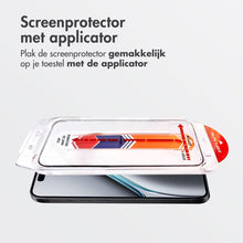 Accezz Gehard Glas Screenprotector + Applicator voor de Apple iPhone 17