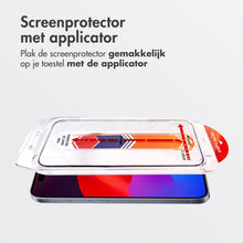 Accezz Gehard Glas Screenprotector + Applicator voor de Apple iPhone 17 Pro