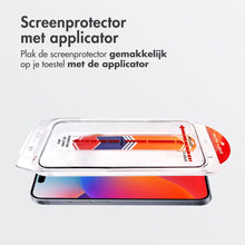 Accezz Gehard Glas Screenprotector + Applicator voor de Apple iPhone 17 Pro Max