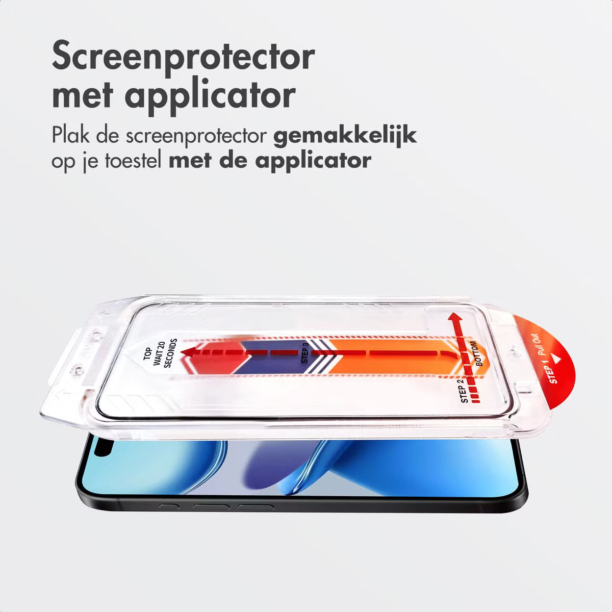 Accezz Gehard Glas Screenprotector + Applicator voor de Apple iPhone Air