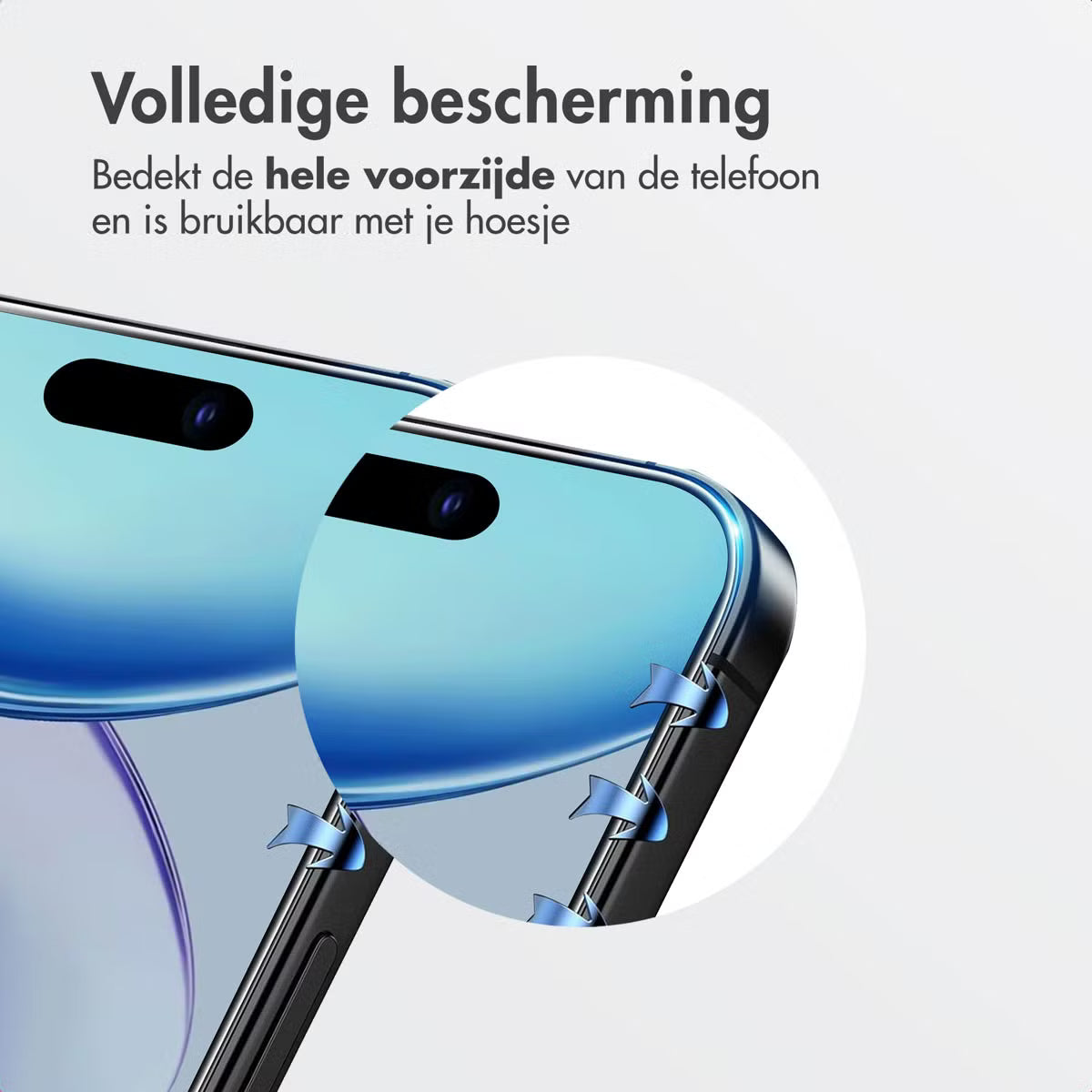 Accezz Gehard Glas Screenprotector + Applicator voor de Apple iPhone Air