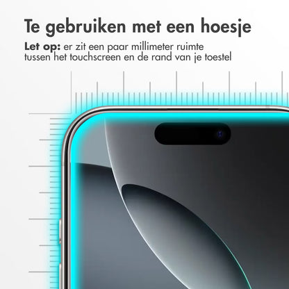 Accezz Gehard Glas Screenprotector 2-pack voor de Apple iPhone Air