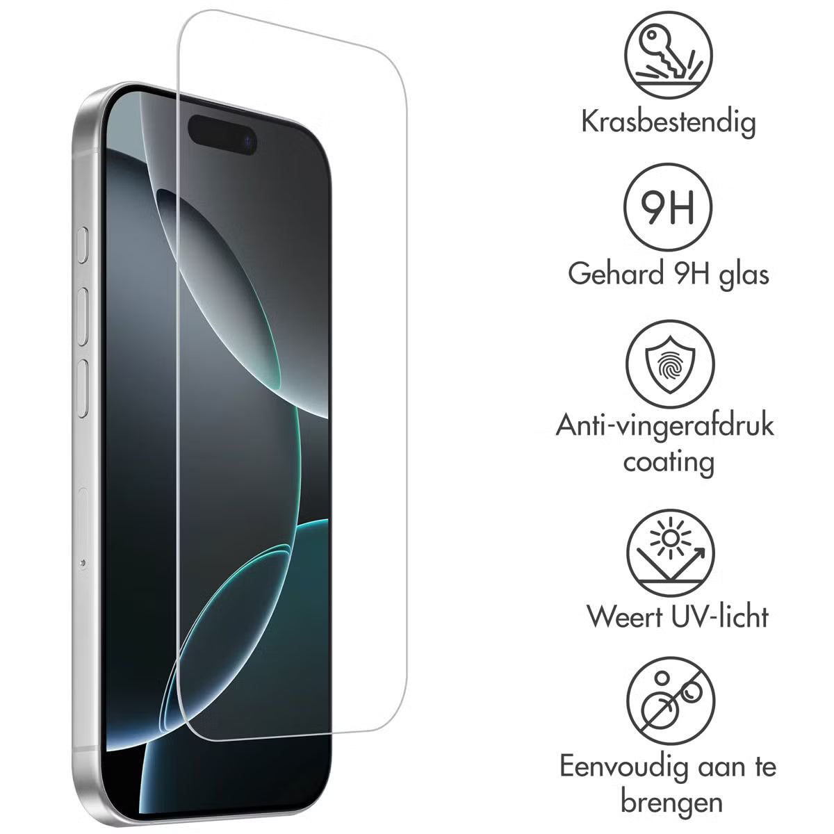 Accezz Gehard Glas Screenprotector 2-pack voor de Apple iPhone Air
